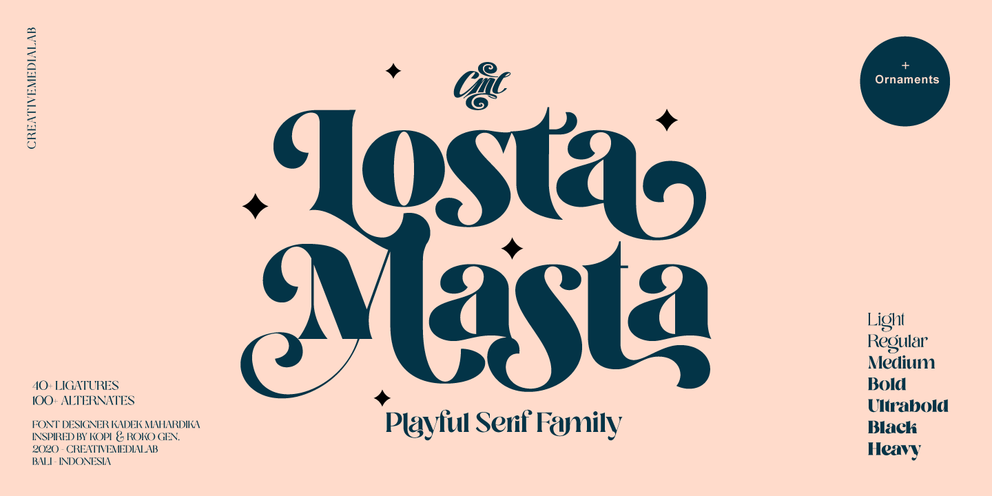 Example font Losta Masta #11